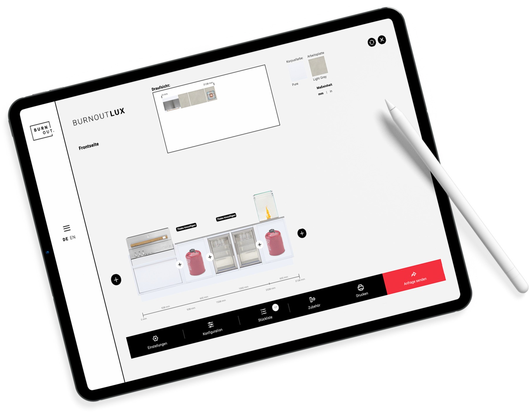 burnout küchen konfigurator